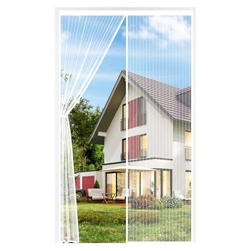 Auxmir Magnetisch muggennet 100 x 210 cm Wit