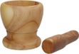 Gerimport Vijzel met stamper - Hout - Bruin - 12 x 12 cm
