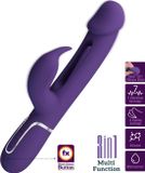 PRETTY LOVE Kampas Rabbit 3-in-1 Vibrateur Multifonctionnel avec Langue Violet