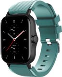 Strap-it Bracelet de montre connectée en silicone - Convient aux peaux sensibles - Vert pin