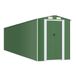 vidaXL Tuinschuur 192x855x223 cm Gegalvaniseerd Staal Groen