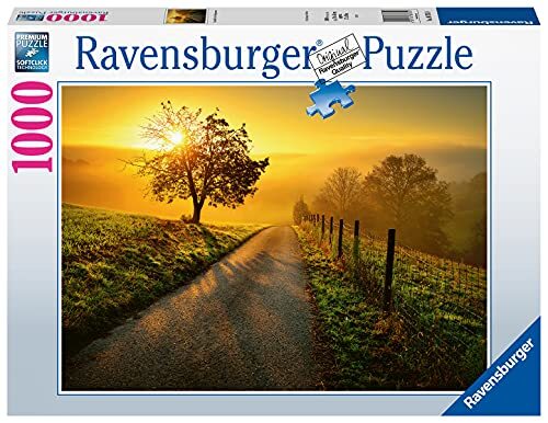 RAVENSBURGER PUZZLE 1000 stukjes - landschap in de ochtendzon - puzzel voor volwassenen en kinderen vanaf 14 jaar, landschapspuzel, Amazon speciale editie [exclusief bij Amazon]