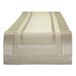 DII PVC Tafelblad Collectie Geweven Binnen/Buiten, Tafelloper, 14x72, Champagne