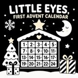 Little Eyes First Advent Calendar: High Contrast Black and White Baby Book for Newborns 0-12 Months