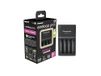Panasonic eneloop SmartPlus oplader voor 1-4 AA/AAA Ni-MH batterijen, met 4 LED-indicatoren en 10 veiligheidsfuncties, inclusief 4 x Eneloop AA/Mignon batterijen, verbeterde capaciteit van min. 2000