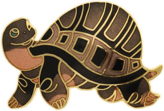 Behave Broche schildpad bruin - 4.5 cm - Vrouwen - Bruin