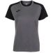 Joma Sportshirt Dames Academy IV XXL Gevlekt Grijs / Zwart Polyester Korte Mouw