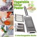 Multifonctionnel coupe-légumes, éplucheur, râpe et zesteur en acier inoxydable
