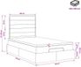 vidaXL Ottoman Bed with Mattress Dark Brown 120 x 190 cm Fabric