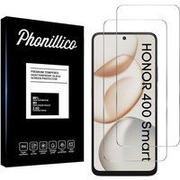 Phonillico® Gehard Glas voor Honor 400 SMART [Pack 2] Schermbeschermer Glasfolie