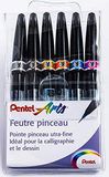 SESF30C/6 Pentel SESF30C viltstift, extra fijne punt, 6 kleuren