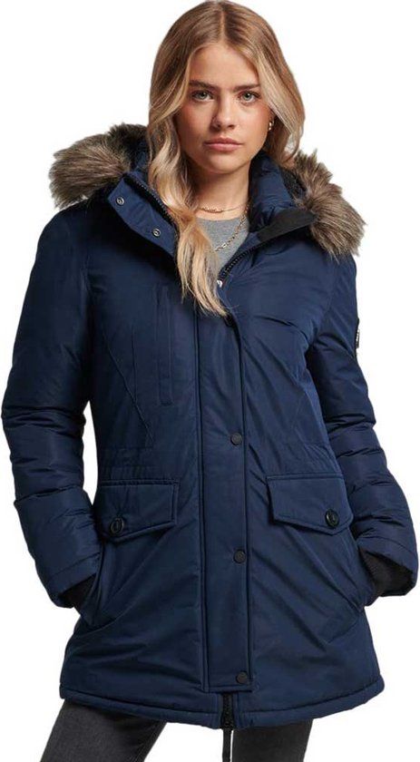 Superdry Ashley Everest Parka - Blauw - Dames - Maat XS