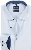 OLYMP 24/7 Luxor modern fit chemise - twill - bleu clair - Facile à repasser - Tour de cou : 39 (taille UE : M)
