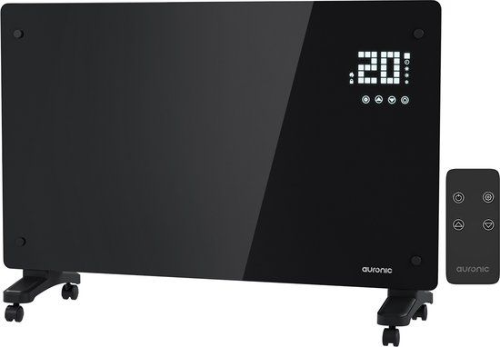 Auronic Convectorkachel - Elektrisch - met Thermostaat en Afstandsbediening - 2000 W - Wit