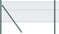 vidaXL Gaashek met grondbevestiging 10 x 0,4 m PVC-Coated Staal Groen