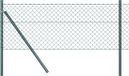 vidaXL Gaashek met grondbevestiging 10 x 0,4 m PVC-Coated Staal Groen