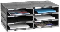 M-Office Atenea Duurzame standaardmodule, 100% recyclebaar, zes vakken, DIN A4, bestaande uit 2 basen en 3 hoogtes