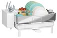 Inox bac de vidange avec système de rotation 48,5 x 32 x 14 cm
