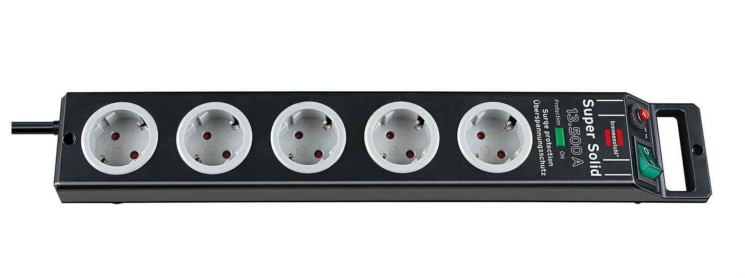 Brennenstuhl 1153380315 - Spanningsbeschermer - 2,5 m - Zwart, Grijs