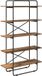 vidaXL Boekenplank - 5-laags - 100 x 35 x 175,5 cm - Oud hout