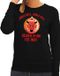 Bellatio Decorations Shoppartners Bv Foute kersttrui / sweater voor dames - zwart - Duivel Jingle Hell M