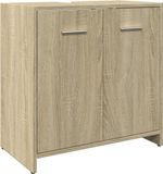 vidaXL Wastafelkast Sonoma eiken 60x33x60 cm