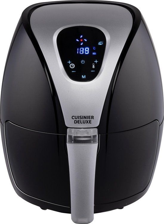 Cuisine Deluxe Airfryer - 2.4L - 1500W - Digital - Black/Silver