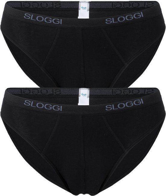 sloggi men Basic Heren Mini slip - 2pack - Zwart - Maat XXL