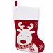 STEGGER Kerstsokken met Rendierprint - Kerstsok van 100% Polyester - Rood - 1 stuk