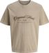 Jack & Jones T-shirt met korte mouw en ronde hals voor heren, maat XXL, 100% Baumwolle, Mocha Meringue