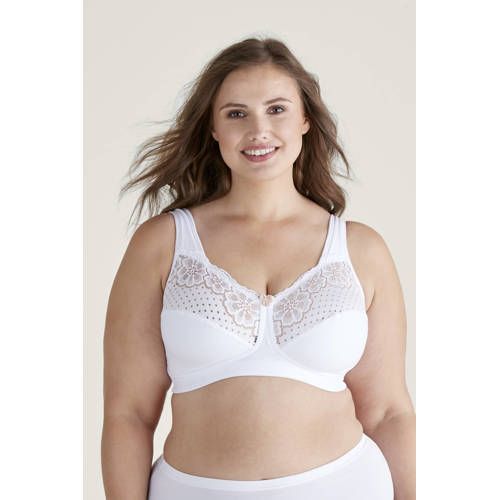 Swegmark Fairtrade Cotton Non-Padded Wire-Free Bra - White