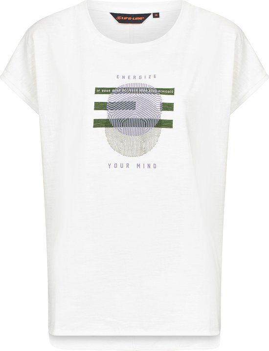 Esther T-shirt Dames - Bio Katoen - Wit - Maat 44