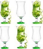 Glasmark KROSNO Cocktailglazen, set van 6, 420 ml, groen glas