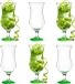 Glasmark KROSNO Cocktailglazen, set van 6, 420 ml, groen glas