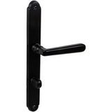 Fimet Garniture Fimet plaque longue VIENNA BLACK en laiton norme DIN noire, WC - salle de bains
