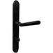 Fimet Garniture Fimet plaque longue VIENNA BLACK en laiton norme DIN noire, WC - salle de bains