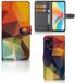 B2Ctelecom OPPO A98 5G Book Case Polygon Color