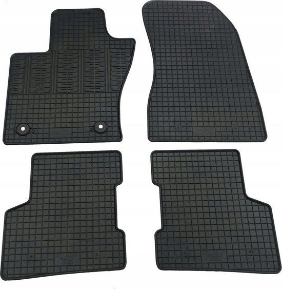Rubber matten passend voor Jeep Renegade 2018- (4-delig + montagesysteem) - ZWART