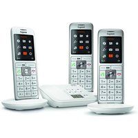 Gigaset CL660A Trio - Snoerloze telefoon - antwoordsysteem met nummerherkenning - DECT\GAP - wit + 2 extra handsets