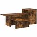 vidaXL Table murale Chêne fumé 91,5 x 35 x 38,5 cm Bois transformé