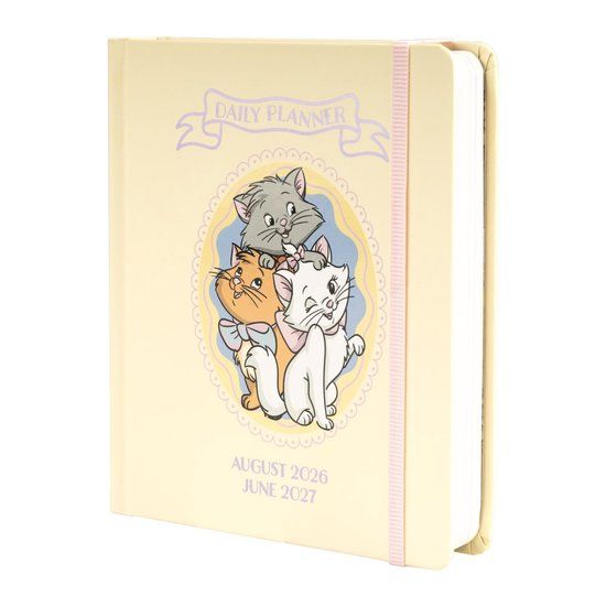 Grupo Erik Disney The Aristocats - 2026/2027 Day Per Page M Casebound 11 Months Academic Schoolagenda - Multicolours