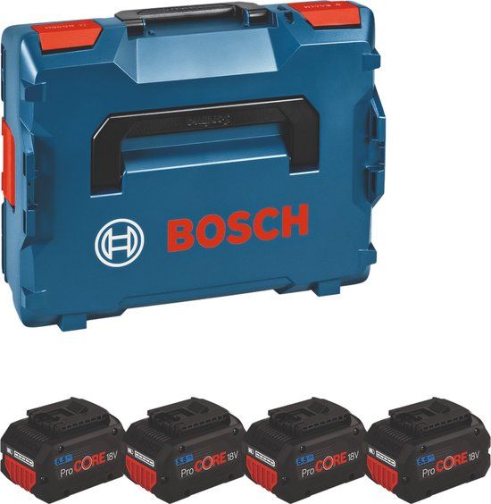 Bosch Professional Accuset - BITURBO - 4 x ProCORE18V 5.5 Ah - in L-BOXX