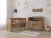 Born Lucky Wenen Babykamer 2 Delig Compleet – Baby bed 60x120 cm & Commode – Eikeb