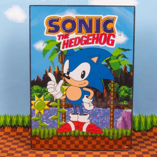 Sonic the Hedgehog Poster Lamp with Frame - 31cm x 21.5cm