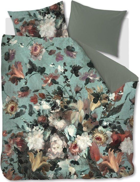 Beddinghouse Grandeur dekbedovertrek Eenpersoons - 140x200/220 cm - Multi - Katoensatijn - Gebloemd
