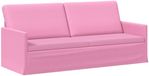 vidaXL Canapé 3 places Rose 190 x 81 x 82 cm Tissu