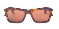 Marcelo Burlon County Of Milan Ceri01n Cardo Lunettes De Soleil Unisexe Havane Marron 54mm