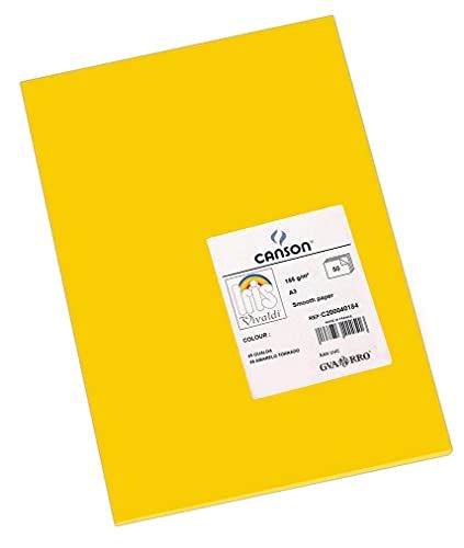 Canson Iris Vivaldi A3 185 gsm glad kleurenpapier - boterbloem (50 vellen)