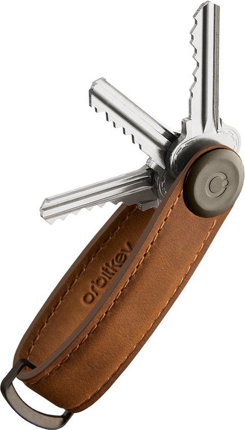 Orbitkey Crazy Horse Sleutelhouder Leder Chestnut Brown