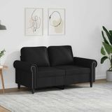vidaXL - Tweezitsbank - 120 cm - kunstleer - zwart